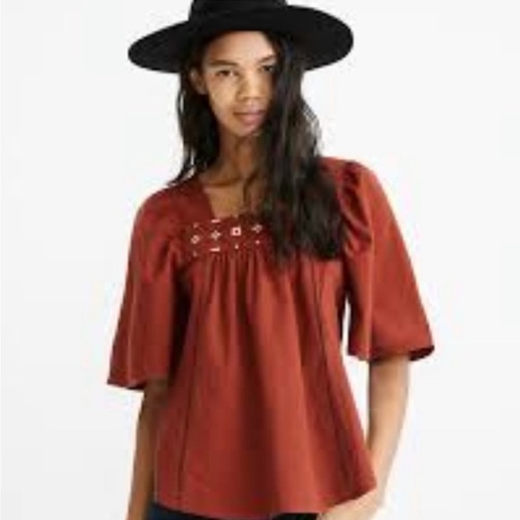 Madewell Tops - Madewell Cross Stitch Top Size Large
